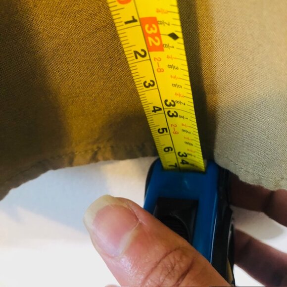 Boho H&M Mini Olive Green Dress Size 10 - Picture 6 of 6